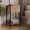 Wooden Bedside Cabinet With 1 Drawer - Kelly