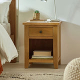 Wooden Bedside Cabinet With 1 Drawer - Marlborough