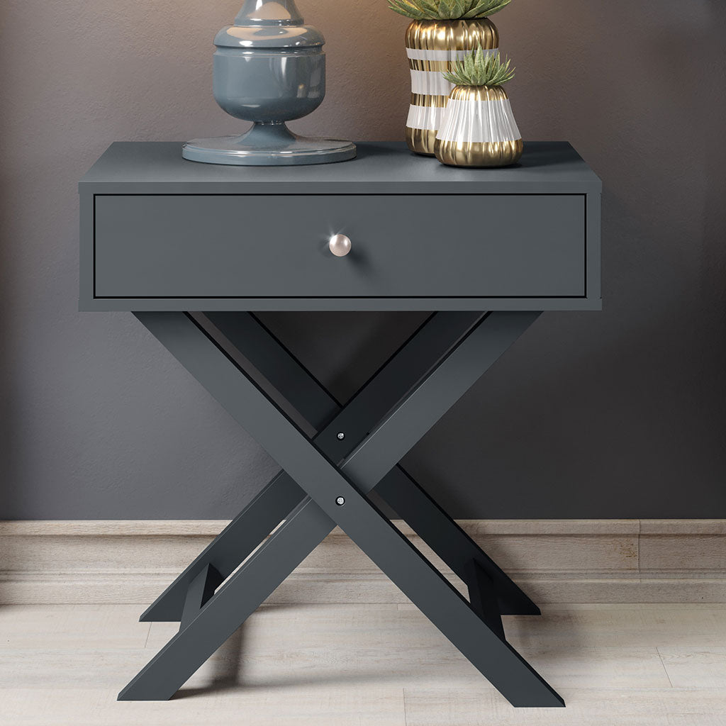 Wooden Bedside Cabinet With 1 Drawer - Options