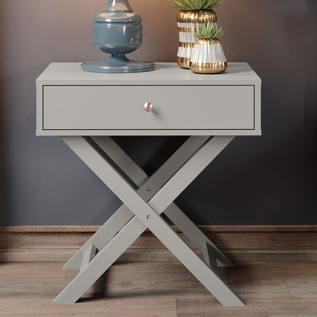 Wooden Bedside Cabinet With 1 Drawer - Options