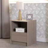 Wooden Bedside Cabinet With 1 Drawer - Paris