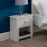 Wooden Bedside Cabinet With 1 Drawer - Radley