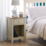 Wooden Bedside Cabinet With 1 Drawer - Salerno