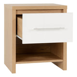 Wooden Bedside Cabinet With 1 Drawer - Seville