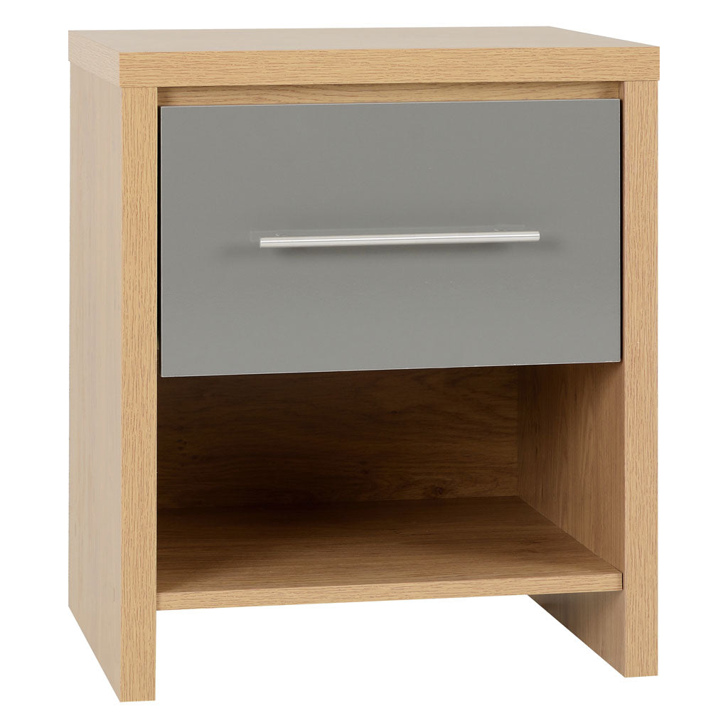 Wooden Bedside Cabinet With 1 Drawer - Seville