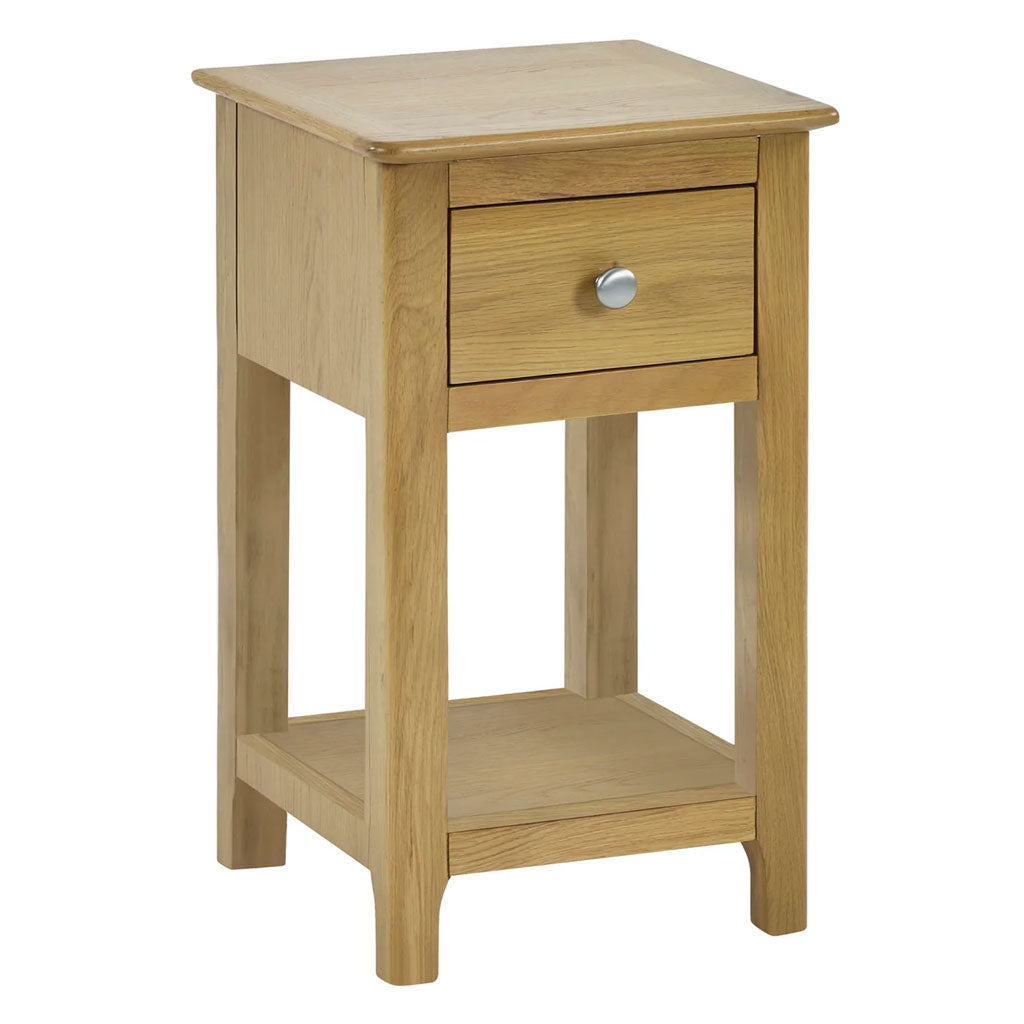 Wooden Bedside Cabinet With 1 Drawer - Somerset