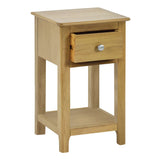 Wooden Bedside Cabinet With 1 Drawer - Somerset