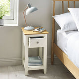 Wooden Bedside Cabinet With 1 Drawer - Somerset