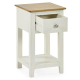 Wooden Bedside Cabinet With 1 Drawer - Somerset