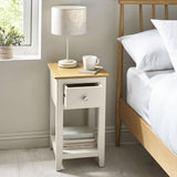 Wooden Bedside Cabinet With 1 Drawer - Somerset