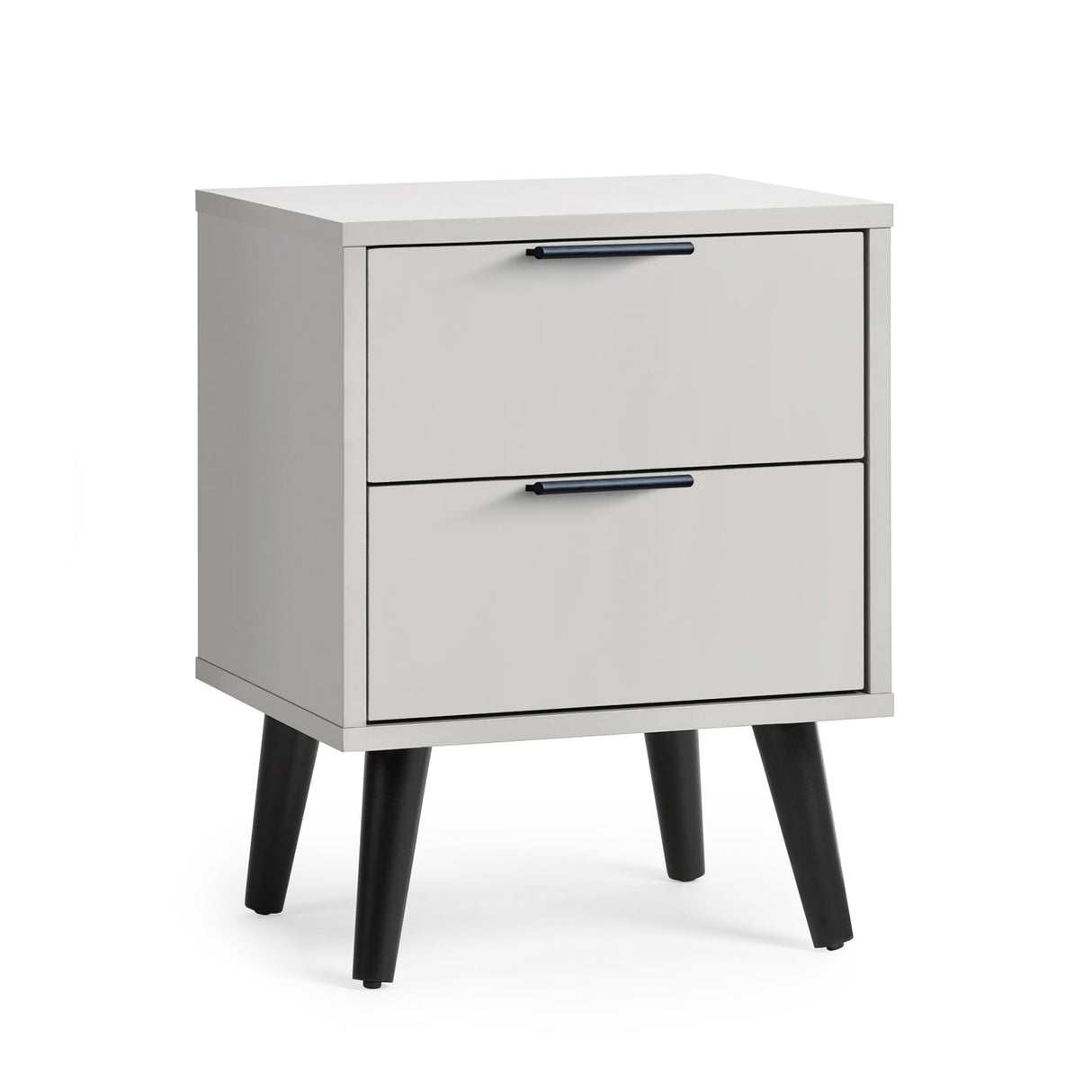 Wooden Bedside Cabinet With 2 Drawers - Alba