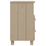 Wooden Bedside Cabinet With 2 Drawers And 1 Shelf - Hamar