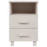 Wooden Bedside Cabinet With 2 Drawers And 1 Shelf - Hamar