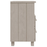 Wooden Bedside Cabinet With 2 Drawers And 1 Shelf - Hamar