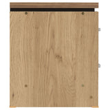 Wooden Bedside Cabinet With 2 Drawers And Walnut Trim - Charles