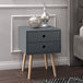 Wooden Bedside Cabinet With 2 Drawers And Wooden Legs - Options