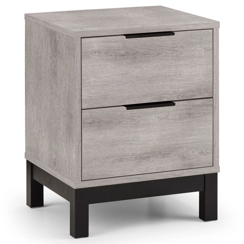 Wooden Bedside Cabinet With 2 Drawers - Bali