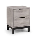 Wooden Bedside Cabinet With 2 Drawers - Bali