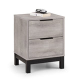 Wooden Bedside Cabinet With 2 Drawers - Bali