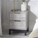 Wooden Bedside Cabinet With 2 Drawers - Bali
