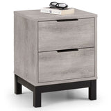 Wooden Bedside Cabinet With 2 Drawers - Bali