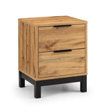 Wooden Bedside Cabinet With 2 Drawers - Bali