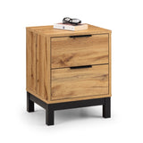 Wooden Bedside Cabinet With 2 Drawers - Bali