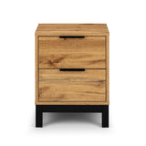 Wooden Bedside Cabinet With 2 Drawers - Bali