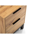 Wooden Bedside Cabinet With 2 Drawers - Bali