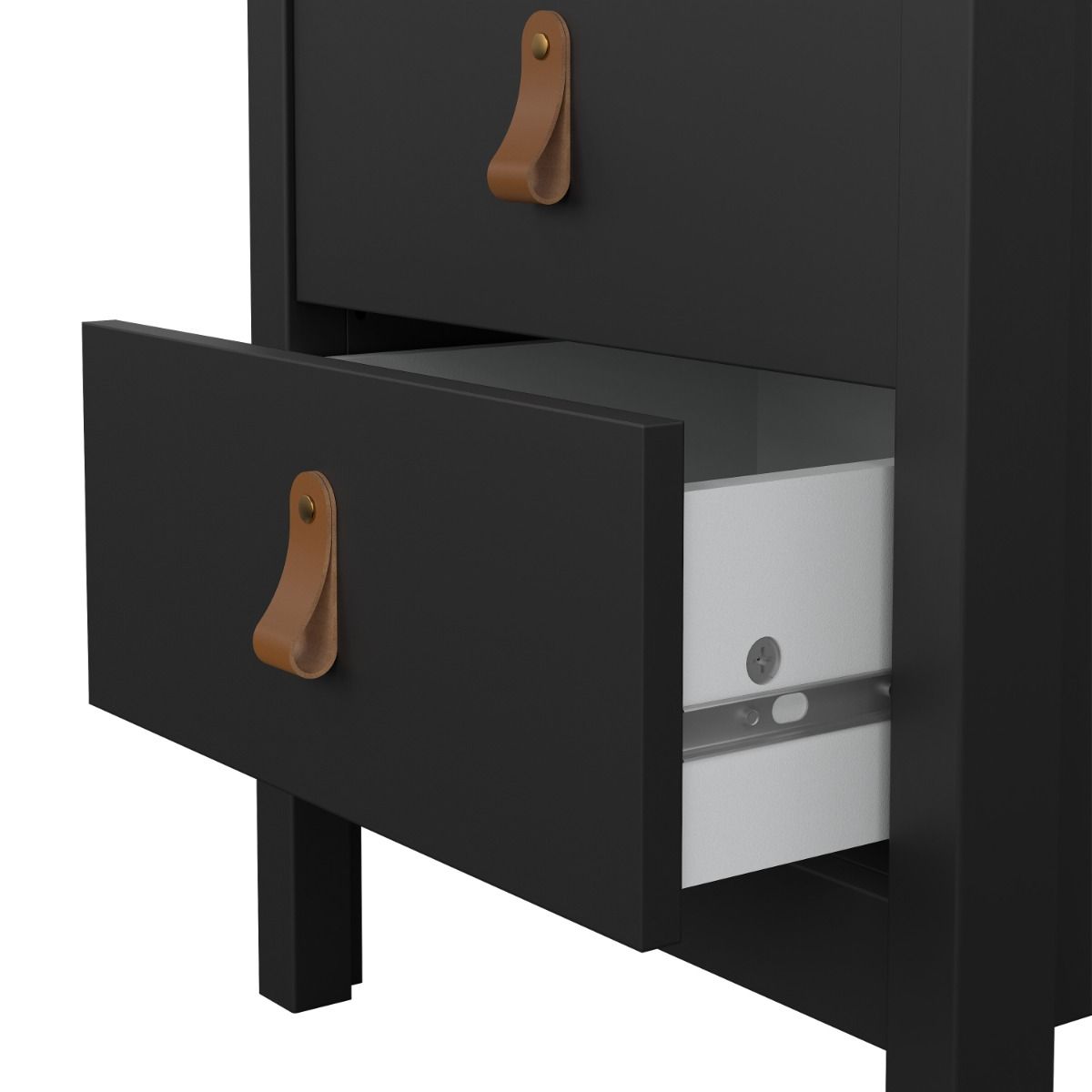 Wooden Bedside Cabinet With 2 Drawers - Barcelona