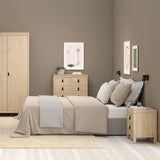 Wooden Bedside Cabinet With 2 Drawers - Barcelona