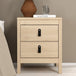 Wooden Bedside Cabinet With 2 Drawers - Barcelona