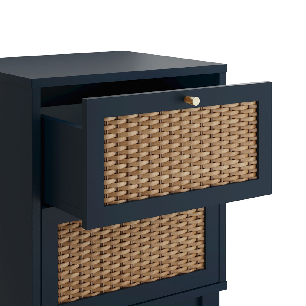 Wooden Bedside Cabinet With 2 Drawers - Bordeaux