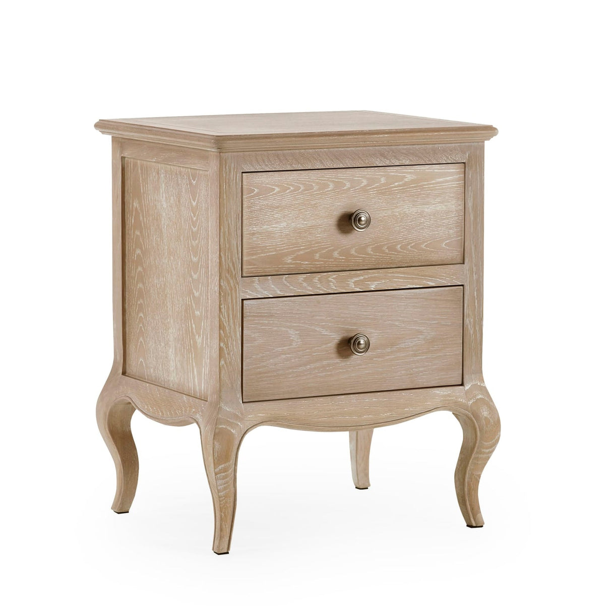 Wooden Bedside Cabinet With 2 Drawers - Camille