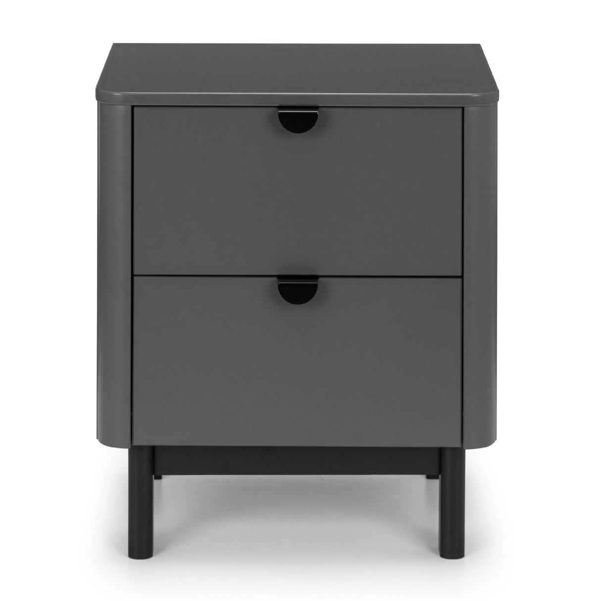 Wooden Bedside Cabinet With 2 Drawers - Chloe