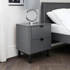Wooden Bedside Cabinet With 2 Drawers - Chloe