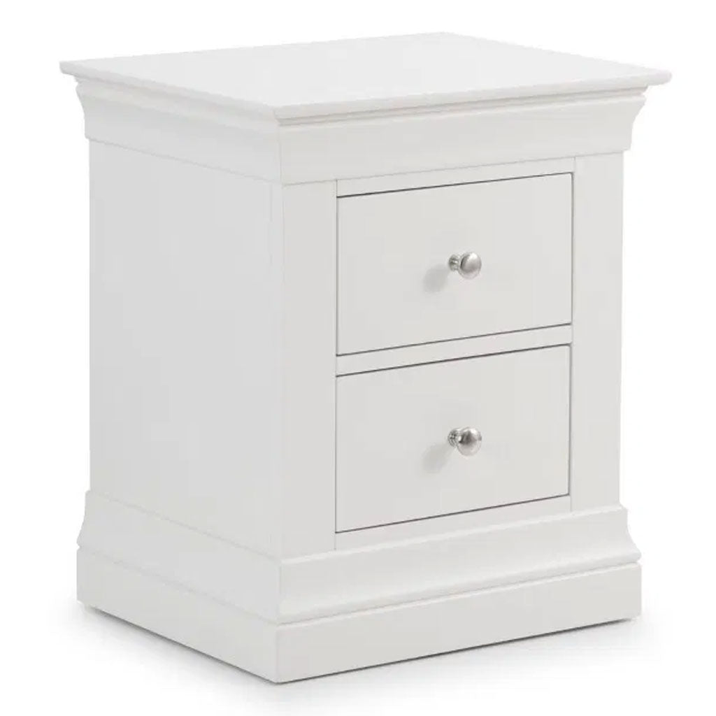 Wooden Bedside Cabinet With 2 Drawers - Clermont