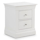 Wooden Bedside Cabinet With 2 Drawers - Clermont