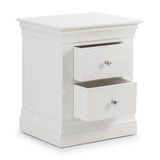 Wooden Bedside Cabinet With 2 Drawers - Clermont