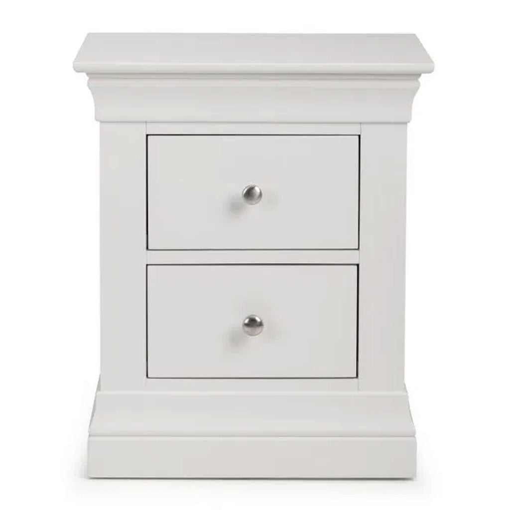 Wooden Bedside Cabinet With 2 Drawers - Clermont