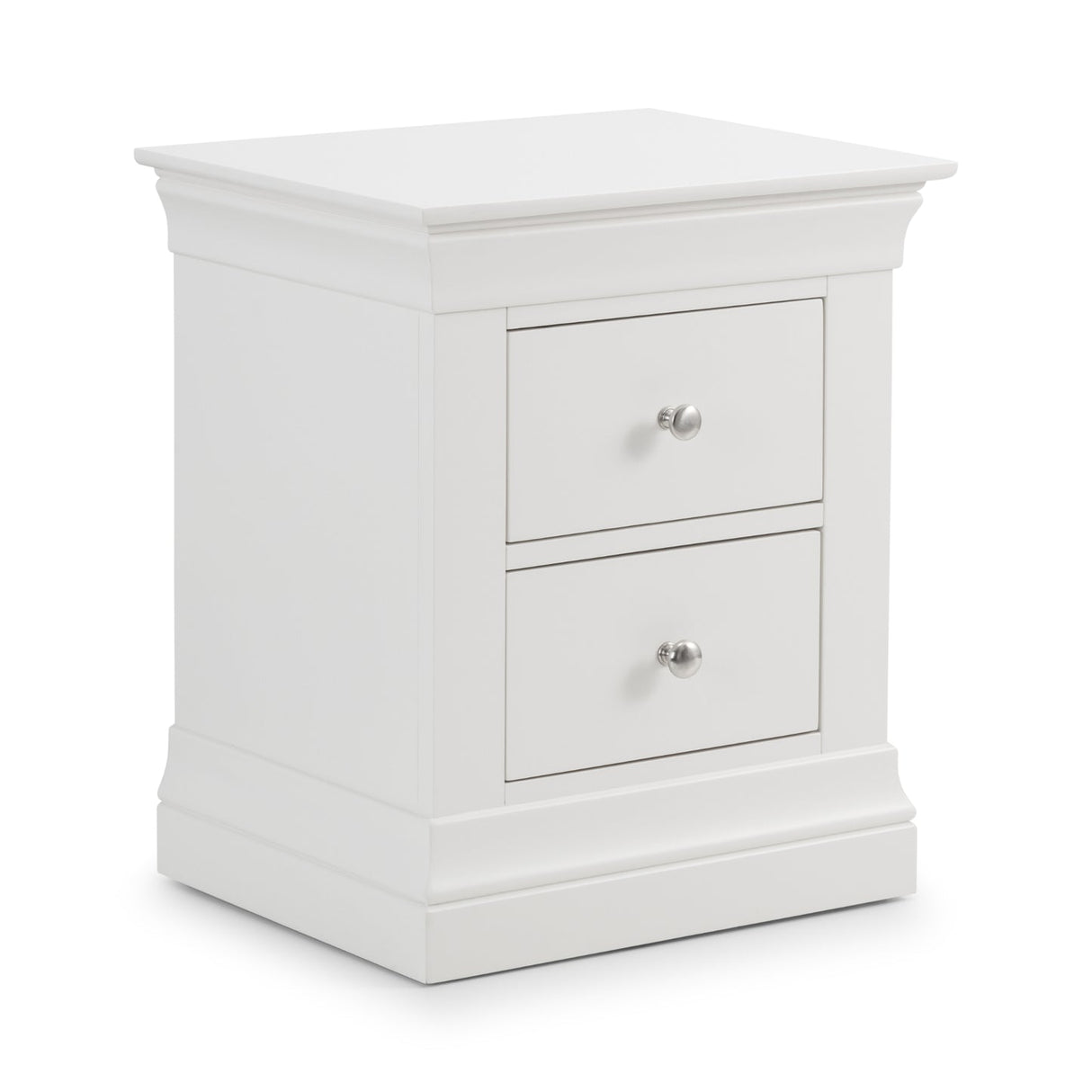 Wooden Bedside Cabinet With 2 Drawers - Clermont