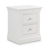 Wooden Bedside Cabinet With 2 Drawers - Clermont