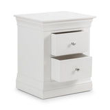 Wooden Bedside Cabinet With 2 Drawers - Clermont
