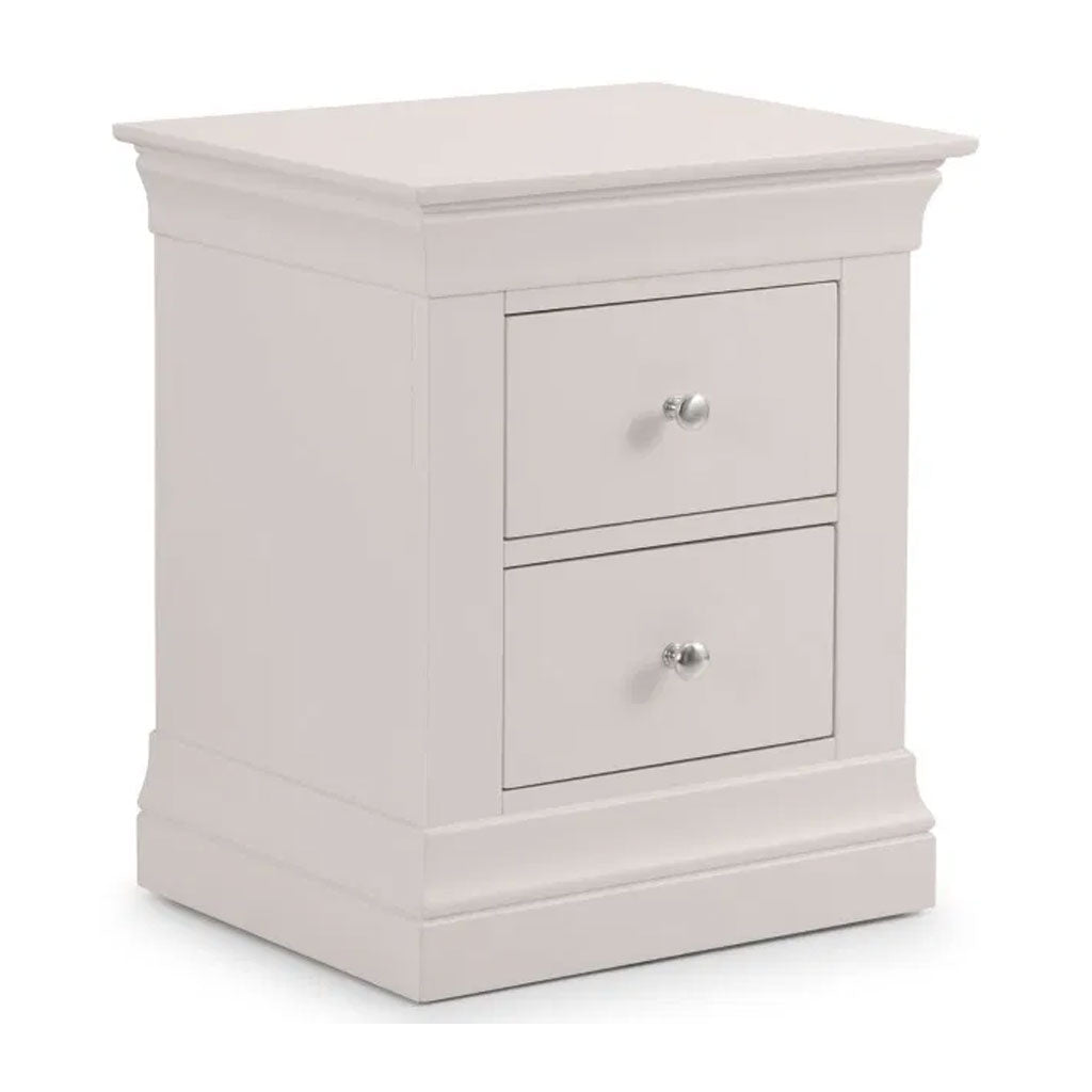 Wooden Bedside Cabinet With 2 Drawers - Clermont