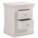 Wooden Bedside Cabinet With 2 Drawers - Clermont