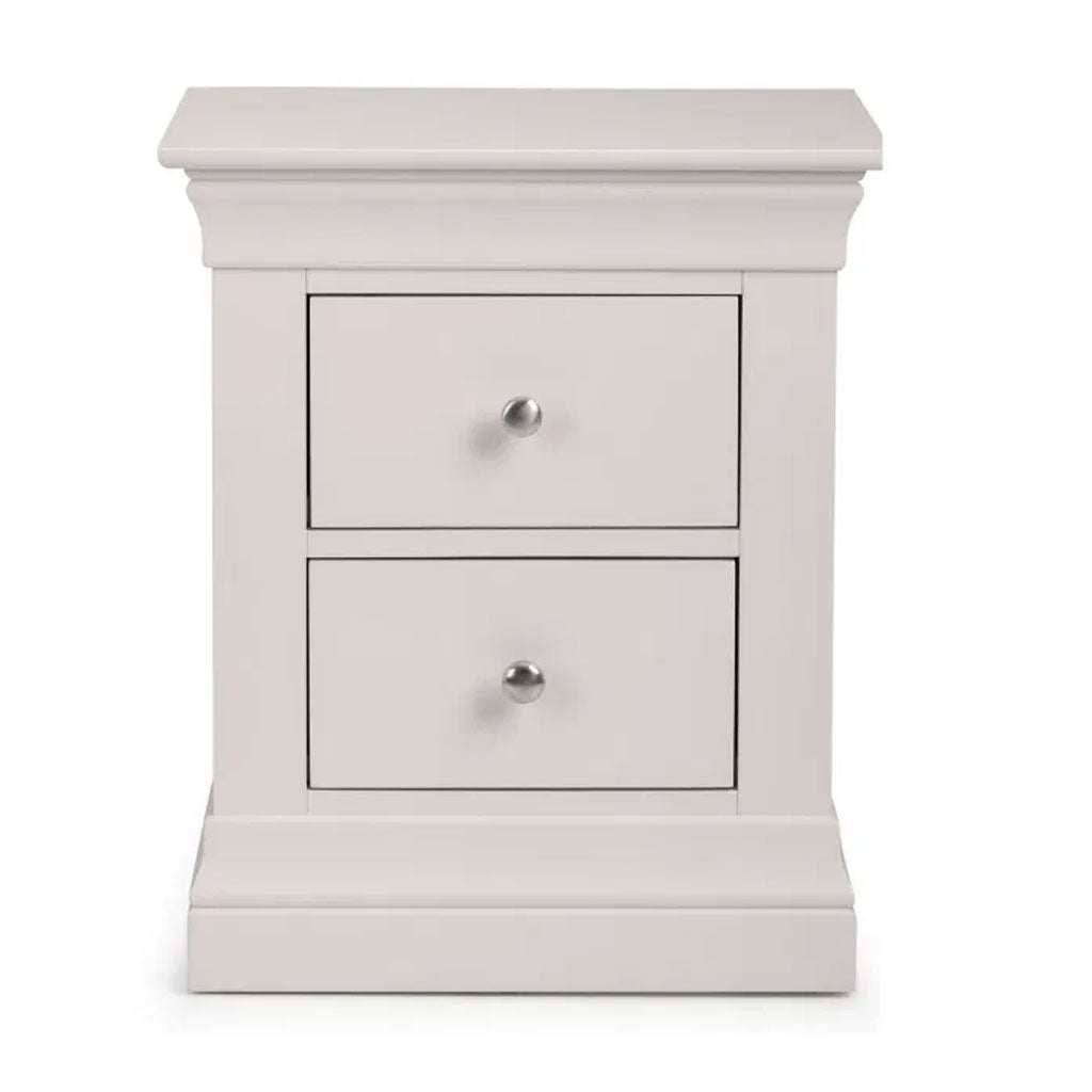 Wooden Bedside Cabinet With 2 Drawers - Clermont