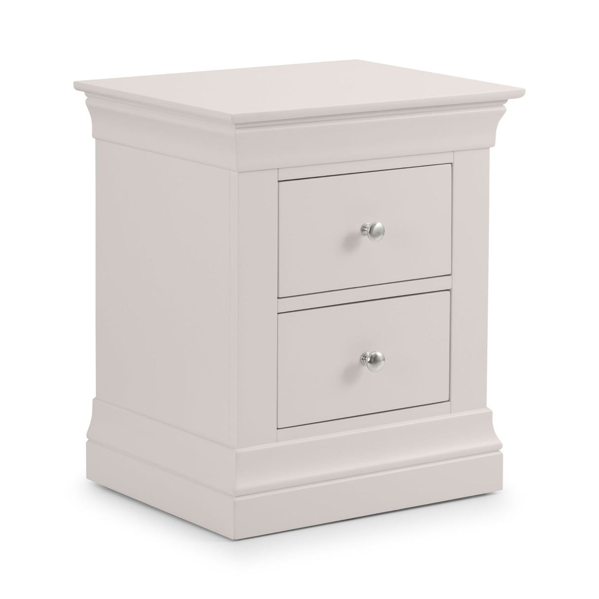 Wooden Bedside Cabinet With 2 Drawers - Clermont