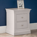 Wooden Bedside Cabinet With 2 Drawers - Clermont
