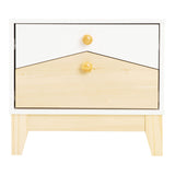 Wooden Bedside Cabinet With 2 Drawers - Cody
