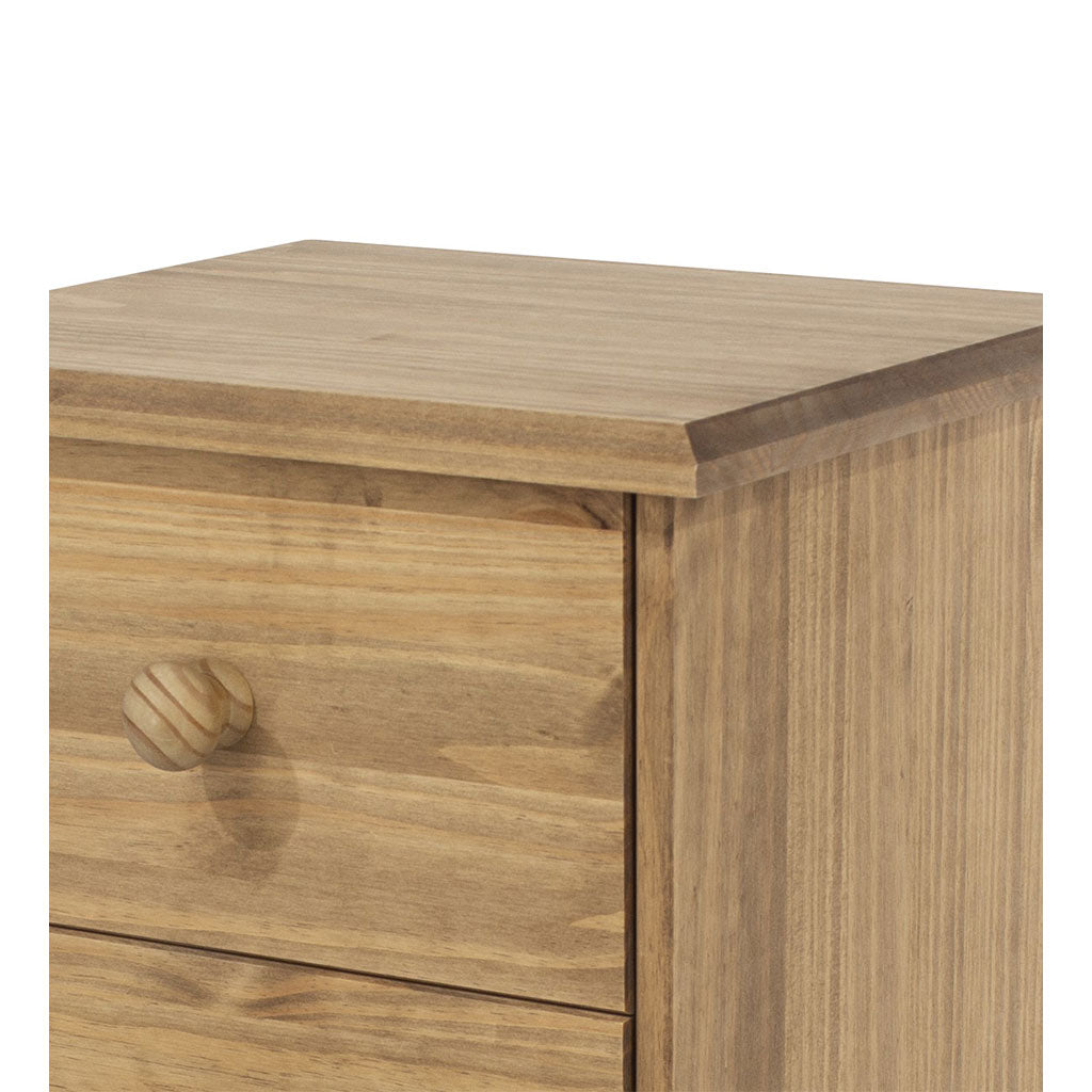 Wooden Bedside Cabinet With 2 Drawers - Cotswold